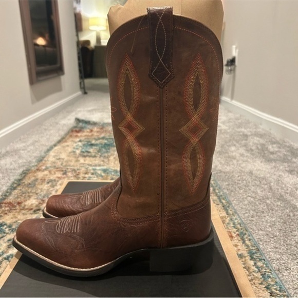 ✨NWT Ariat Round Up Square Toe II Western Boot 🥾 Cowboy 🤠 - 8 - Picture 10 of 13
